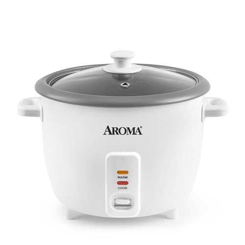 AROMA® Rice Cooker, 8-Cup (Uncooked) / 16-Cup...