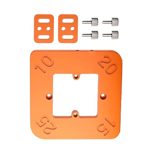 Plantilla de trituradora para carpintería, plantilla de corte de borde, herramienta de corte de marco de fotos, diseño versátil, construcción portátil, 14 x 14 cm, para proyectos de marco de fotos