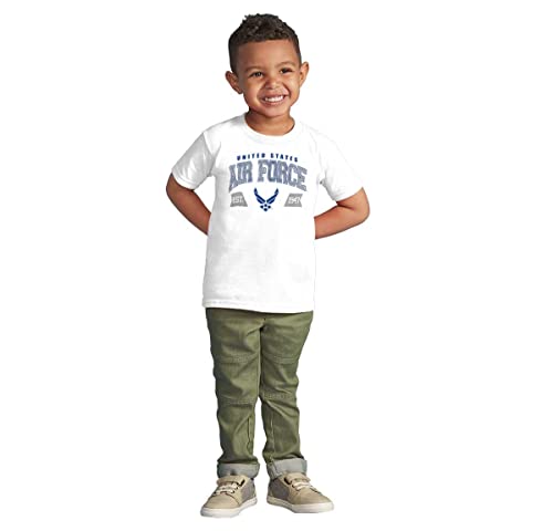 Brisco Brands US Air Force Wing Emblem Established Toddler Boy Girl T Shirt3