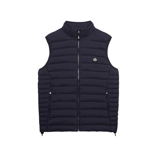 SUPERDRY Fuji Lite Padded Gilet Abrigo, Eclipse Navy, S Unisex Adulto