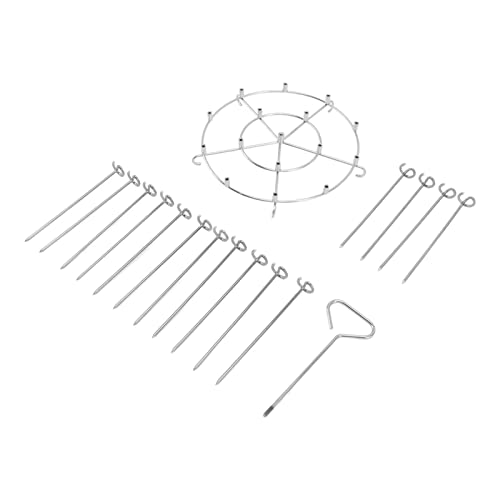 Soportes Para Pinchos, Juego De Estantes Para Pinchos Para Barbacoa, Soporte Para Pinchos Para Asar A La Parrilla De Acero Inoxidable Asar A La Parrilla Brochetas Para Barbacoa Brochetas Para Carne Y