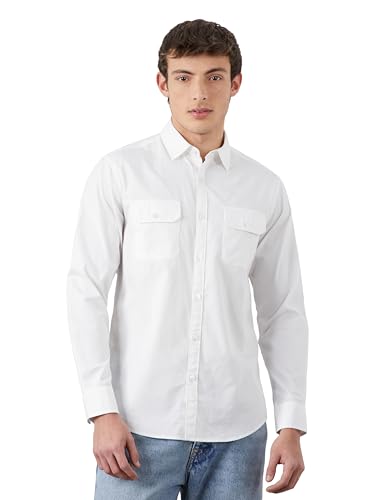 Image of Amazon Brand - Symbol Men Cotton Casual Shirt | Twill | Full Sleeve | Regular Fit (Available in Plus Sizes)