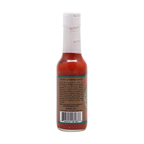 Image of Melinda's Original Habanero XXXtra Hot Sauce - Made with Habanero Peppers, Carrots, Onion, Vinegar & Garlic - Keto, Vegan, Gluten Free Hot Sauce - 5oz,1 Pack