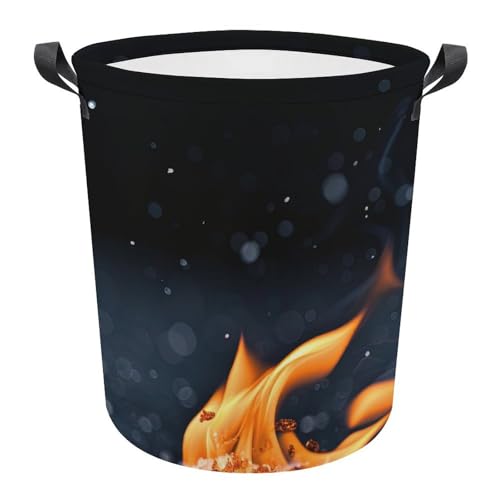 Cubo ropa sucia impermeable redondo para evitar malos olores en dormitorio y hogar 2