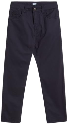 DKNY Boys' Pants - Comfort Stretch Twill Khaki Pants - Children's Classic Fit Flat Front Chino Pants for Boys (8-16)