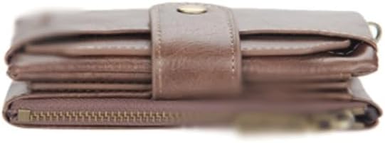 VIDI Men's Wallet Multi-card Slot Zipper Coin Purse Pu Short