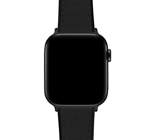 Image of BARTON WATCH BANDS - Cordura Fabric & Silicone Hybrid Watch Bands Compatible with Apple Watch Models - 1, 2, 3, 4, 5, 6, 7, 8, 9, 10, SE, Ultra & Ultra 2