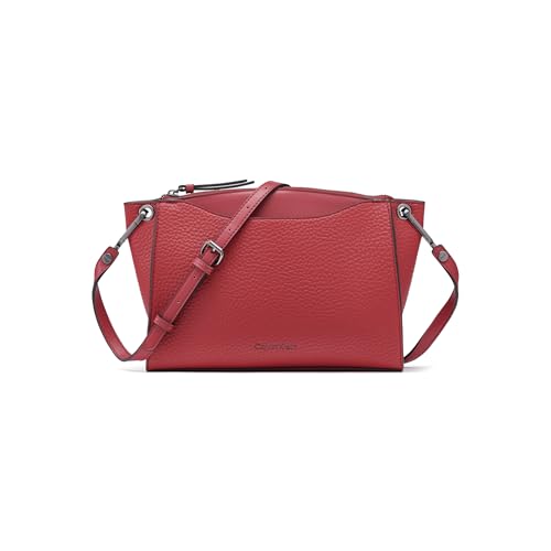 Calvin Klein Bolsa tiracolo feminina granada com zíper, Oxicoco, One Size