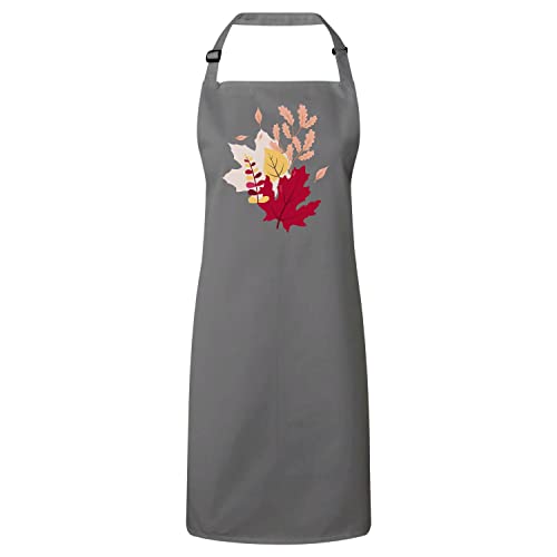 Tablier cuisine foret chene automne minimaliste ajustable et lavable