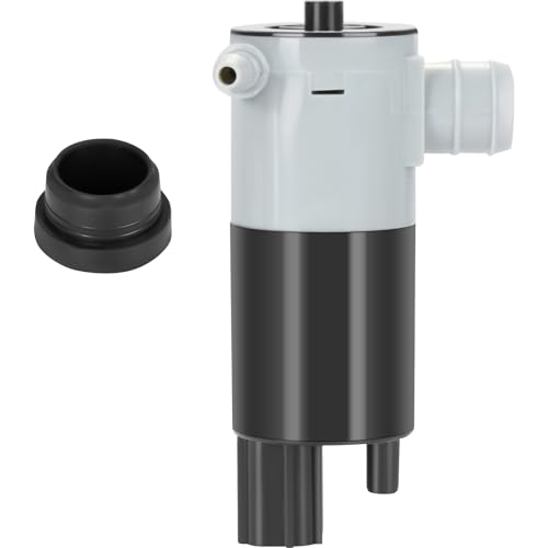 Image of SCITOO Windshield Washer Pump Fits For 2008-2017 for Ford Taurus, Replacement OE# 5103452AA,55077241AB, 2 - Pin | Direct fit for 2015-2017 For Ford For F-150|2013-2017 For Ford For Fusion|Replaces OE 5103452AA,55077241AB|With Grommet