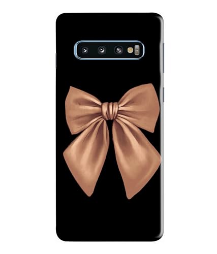 Image of Girly Pink Bow Printed Hard Back Case Cover Compatible for Samsung Galaxy S10 (Multicolor) - D1660