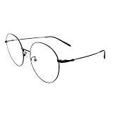 SOUTHERN SEAS Classic Round Reading Glasses Mens Womens +1.50 Readers Black Metal Frames Eyewear