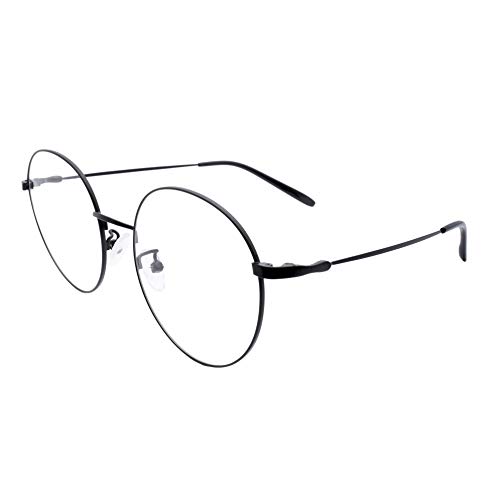SOUTHERN SEAS Classic Round Reading Glasses Mens Womens +1.50 Readers Black Metal Frames Eyewear