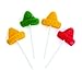 Fun Express Sombrero Suckers (Individually wrapped set of 12) Fiesta and Cinco de Mayo Candy - Multi Color