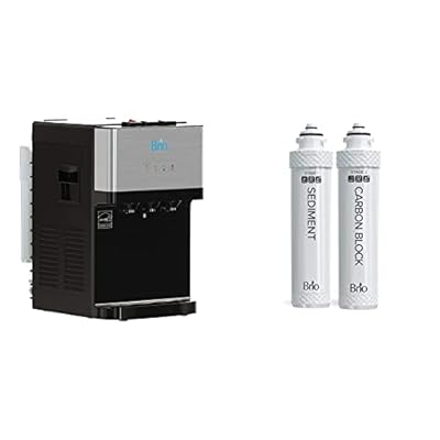 CLCTPOU520UVF2 Brio Countertop Self Cleaning Bottleless Water Cooler Dispenser with Filtration -Hot Cold and Room Temperature Water.