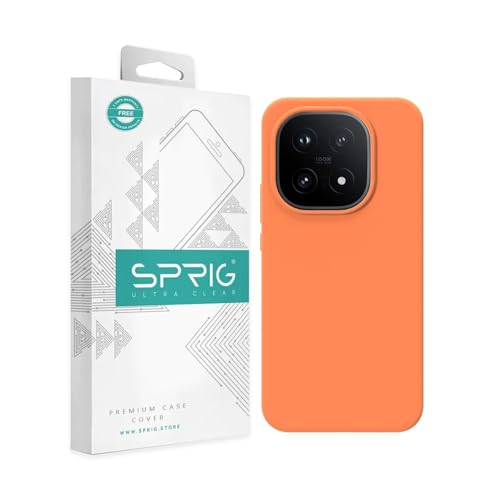 Image of SPRIG Compatible with IQOO 15 5G SilkTone Silicone Back Cover Drop Tested Shock Proof Mobile Case for Men, Women, Boys and Girls with Camera Protection (Light Orange)