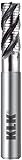 fresa desbaste cnc Fresa metal duro de cuatro labios con hélice variable 38º/41º y recubrimiento alcrn, la hélice en ángulo variable garantiza una gran estabilidad en el mecanizado y un alto rendimiento