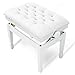 Piano Ławki Krzesło, Instrument muzyczny Podniesienie Regulowana Poduszka Pośrednia Piano Keyboard Ławki, Solid Wood Leather Buty Stołek, Biały