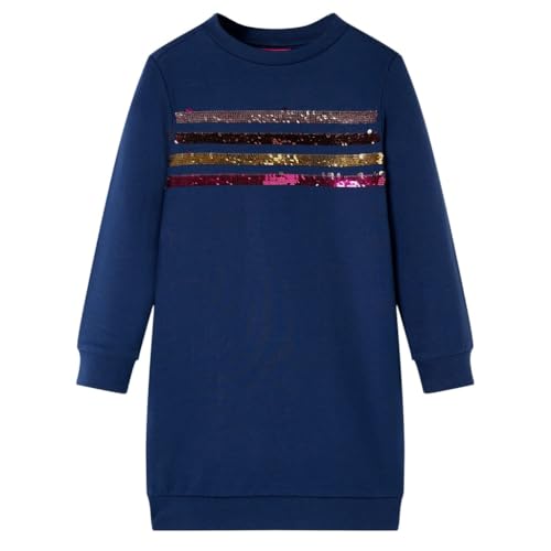 vidaXL Kinder-Pulloverkleid mit Streifen aus Pailletten...