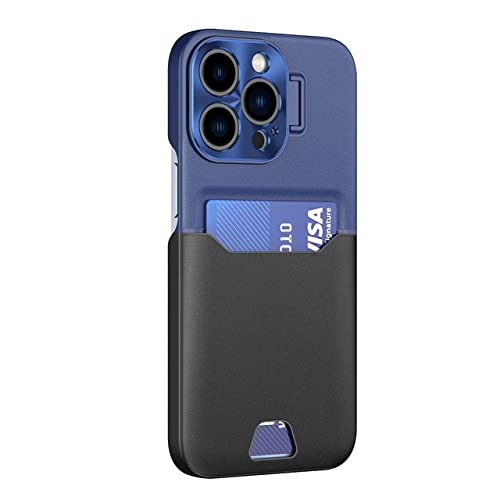 Portefeuille étui iPhone 14 13 12 Pro Max coque cuir PU avec fente carte bleu