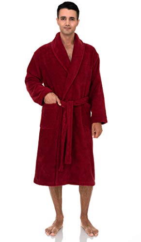 TowelSelections Men's Robe, Organic Cotton Terry Shawl Bathrobe4