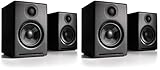Audioengine A2+ Desktop 24 Bit Wireless Bluetooth Desktop Speakers - 60W Computer Speakers for Music and Gaming (Pack of 2)