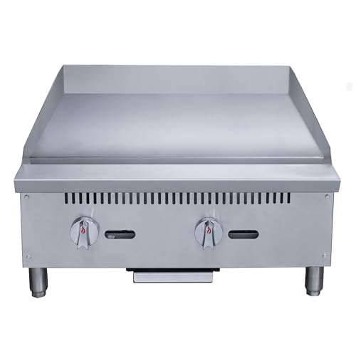 FSE 373-DCGM24 24-Inch Gas Countertop Griddle, 2 Burners, 60,000 BTU, 3/4