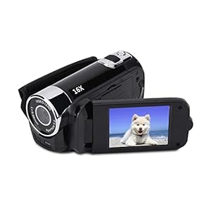 Eboxer Video Camcorder Handycam HD 1080P 16MP 270 Degree Rotation LCD Screen 16X Digital Zoom Video Camera with with COMS Sensor – The Best Frinend and Family (Black)
