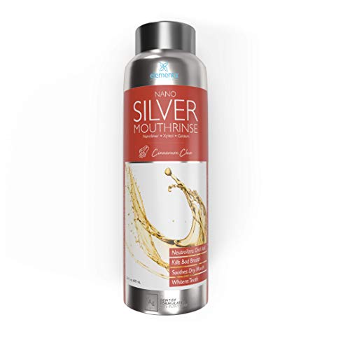 Dentist Formulated Nano Silver Xylitol Mouthwash With Calcium, PH Balanced, Enamel Oral Rinse Alcohol and Fluoride Free