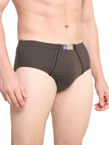 Image of Men 100% Combed Cotton Inner Elastic Self Design Briefs INFO IE