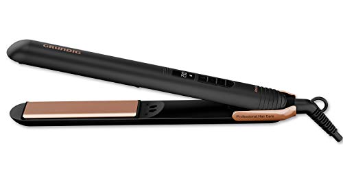 Grundig-Ionic-NaturaShine-Hair-Straighteners-HS7030-Lightweight-BlackCopper-Design-6-Adjustable-Temperature-Settings-130-230-for-All-Hair-Types-Floating-Oil-Infused-Ceramic-Plates