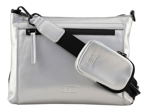 Sac à épaule bandoulière JOST argenté brillant avec grand compartiment sécurisé