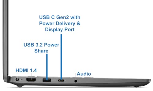Image of Dell Latitude 3440 14 inch FHD Business Laptop, Intel Core i5-1235U, 32GB RAM, 1TB NVMe SSD, Webcam, Wi-Fi 6E, Bluetooth, HDMI, USB-C DisplayPort, Windows 11 Pro, Gray, Notebook