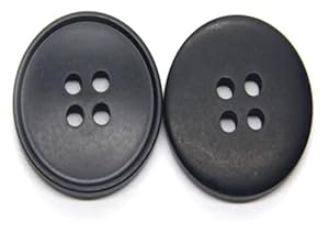 Btbtb Harzmantelknöpfe 30pcs 20mm Schwarz