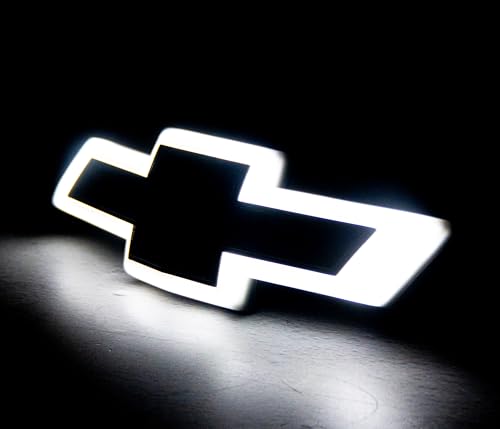 AUTOGEM 20162018 Chevy Silverado LED Lighted Front Grille Emblem Black Finish