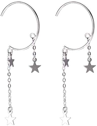 Boucles d'oreilles 925 Sterling d'exception à long gland élégant pour femme