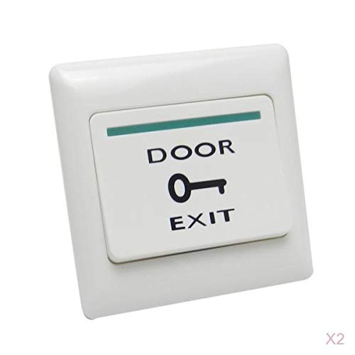 CALANDIS™ 2Pcs Door Exit Push Release on Switch Magnetic Lock Door Access Control | Intercoms & Access Controls | Home Automation-image-5