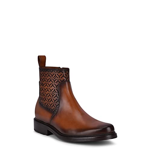 FRANCO CUADRA Men's Dress Booties in Genuine Leather Brown2