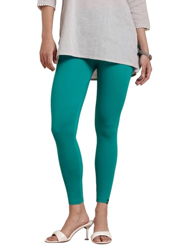 Image of TWIN BIRDS Super Stretchable Cotton Elasthane Fabric Ankle Length Leggings for Women