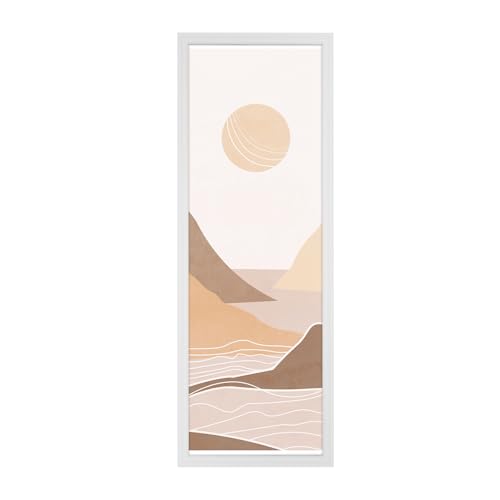 JDZIVTOP 5x15 Frame Rustic White Distressed 15x5 Picture Frame Art Pic Hanging Poster Frame 5 by 15 Gallery Family Concert Portrait Wall Photo Frame Horizontal Vertical Display Gift