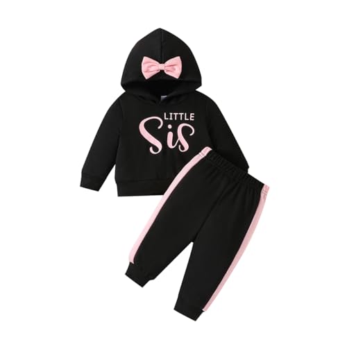 Image of Jeinxcn Infant Baby Girl Clothes Long Sleeve Hoodie Sweatshirt Pants Toddler Fall Winter Outfits Set