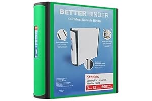 Staples 3-inch 3-Ring Better Binder: Boosting Organization Efficiency