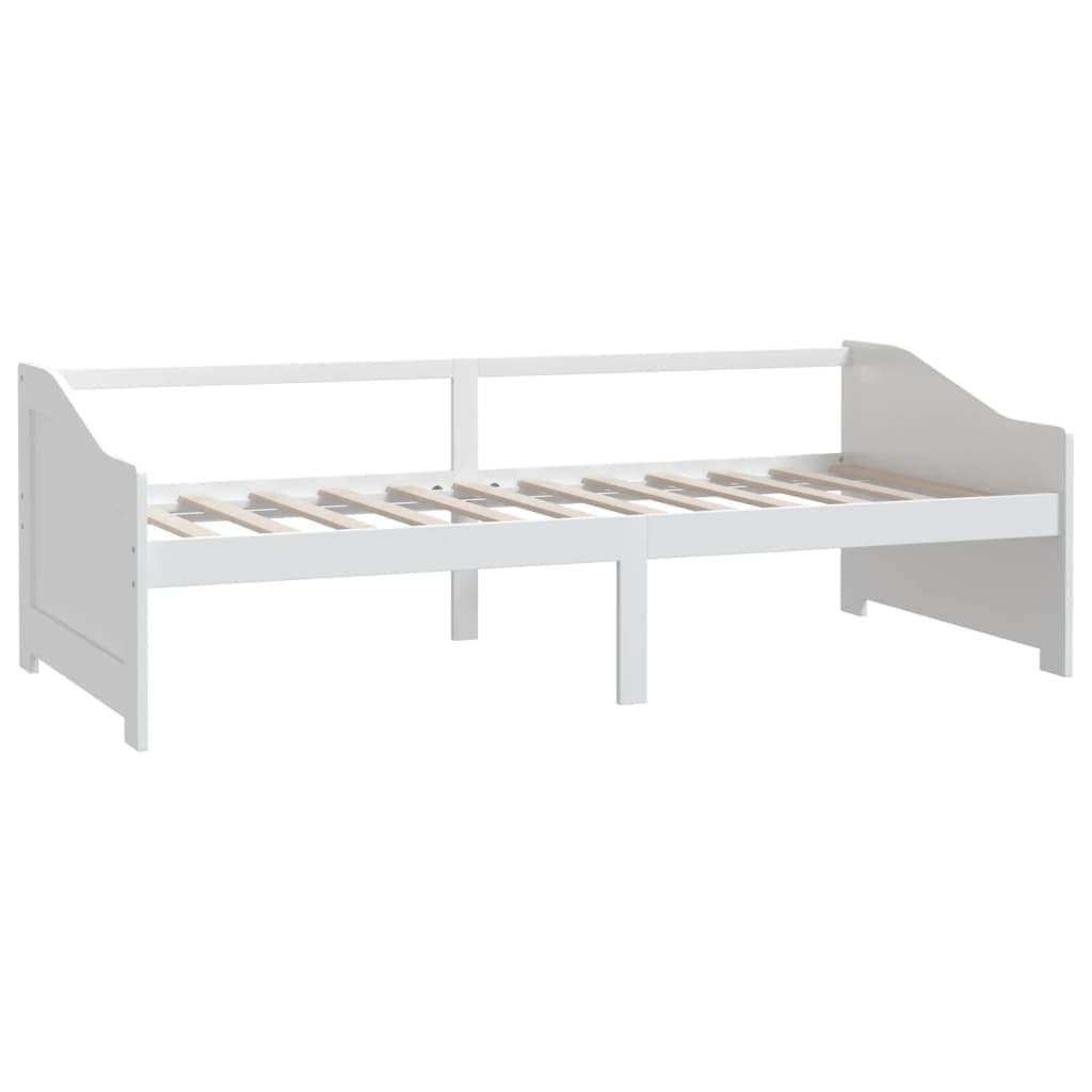 vidaXL Kiefernholz Massiv Tagesbett 3-Sitzer Sofa Bett Gästebett Schlafsofa Bettsofa Sofabett Holzbett Massivholzbett Bettgestell Weiß 90x200cm