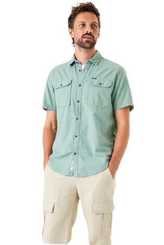 Shirt à manches courtes homme Garcia en coton léger pour l'été