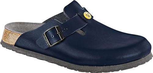 Birkenstock Damen Clogs Boston ESD Blau schmales Fußbett38