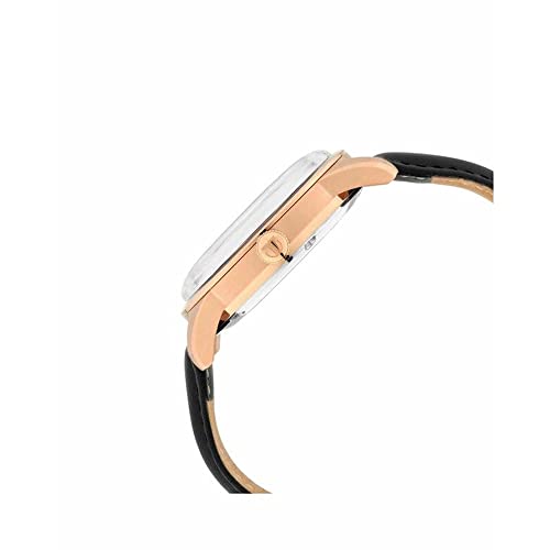 Titan Mens Analog Black Dial Black Band Leather Watch - Image 4