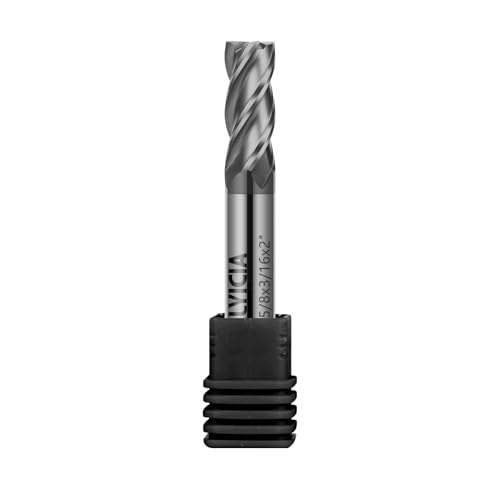 Image of 3 /16 inch Carbide Square End Mill 4 Flute AlTIN Coated CNC Milling Bits for Alloy Steels, Hardened Steels, Cast Iron