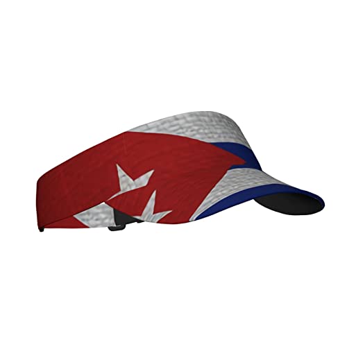 Image of Cute Funny Flag Hat Women Men Adjustable Flag Sport Sun Visor Hat Summer Fashion Sun Cap Beach Flag Hat