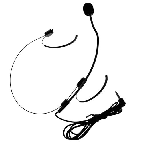 VINTORKY Micrófono de Auricular Pequeño y Flexible para Profesores y Guías Turísticos, Amplificación de Sonido Nítida para Uso en Aulas y Eventos
