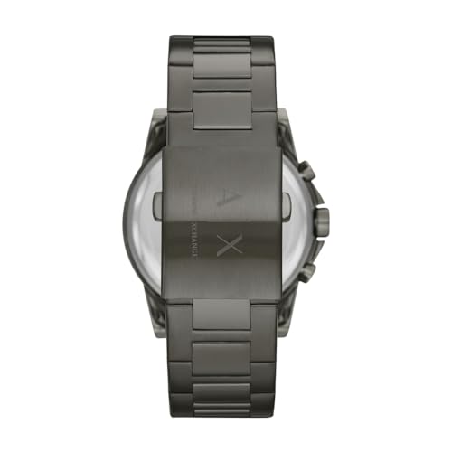 Variante de Armani Exchange reloj hombre 45 mm gris acero inoxidable